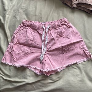 🦋3 for $10🦋 Pink Frayed Hem Shorts